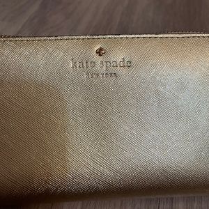 Gold Kate Spade Wallet Wristlet